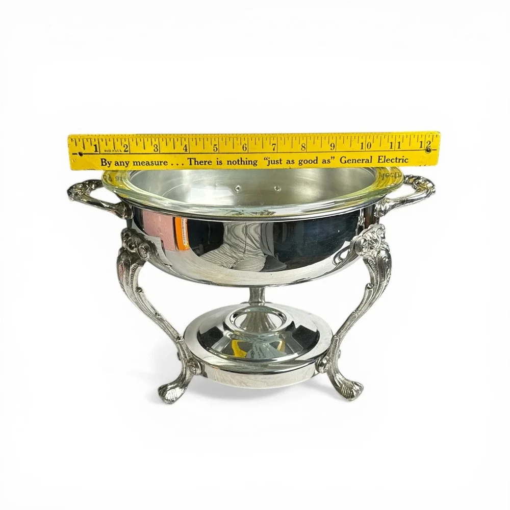 Pyrex vintage silver